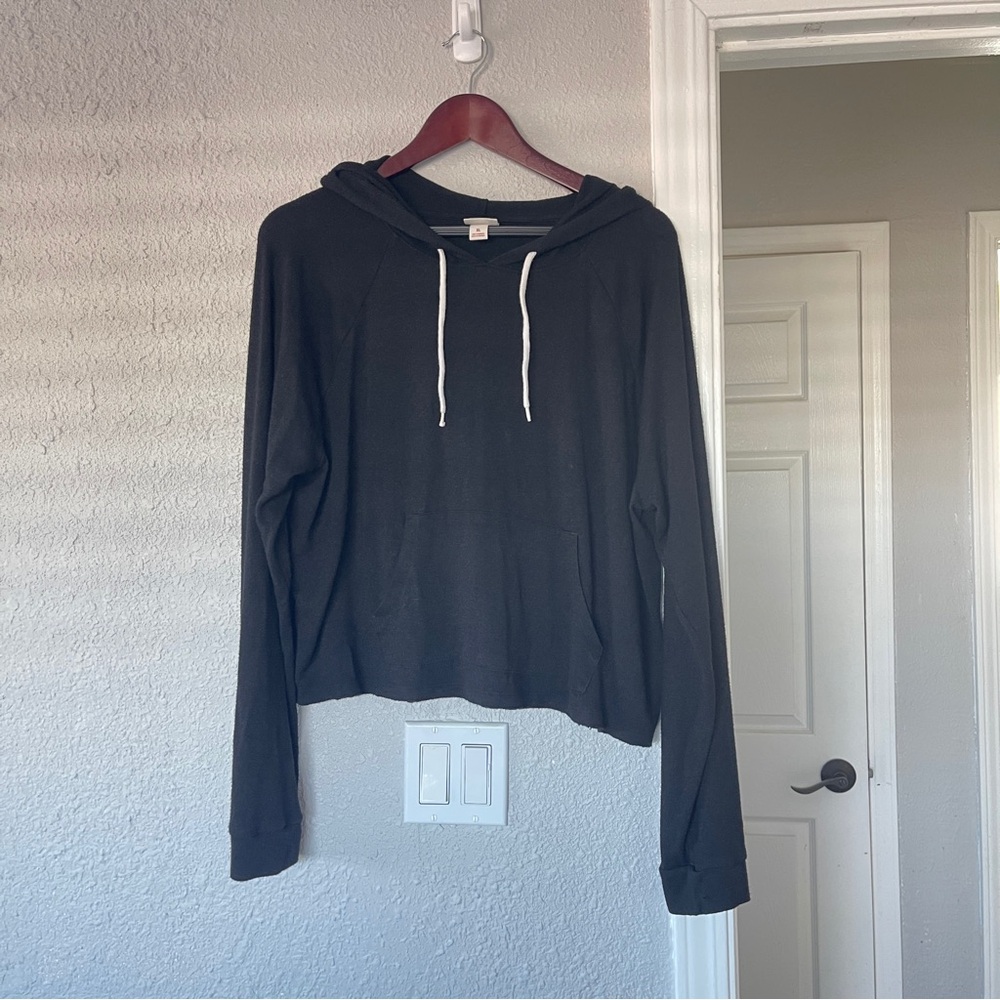 Mossimo Women's black cropped Hoodie XL